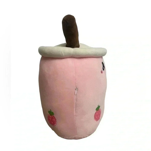 Pink Boba Milkshake Medium Plush Stuffed Toy - Picture 2 of 9